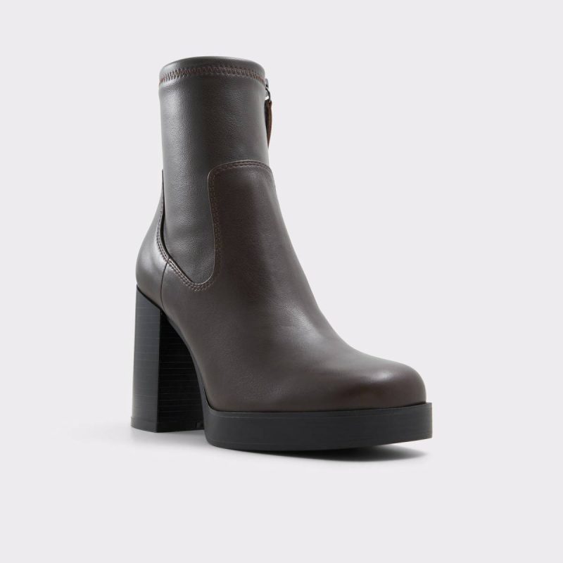 Women Dark Brown Seraphica Dark Brown Women's Ankle Boots Boots Aldo - Image 4