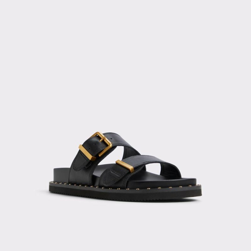 Women Elyna Black Women's Footbed Sandals Black Sandals Aldo - Image 4
