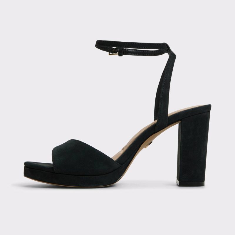 Women Gracious-Xt Black Women's Platform Sandals Black Aldo Sandals - Image 3