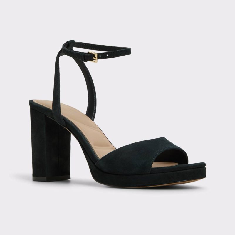 Women Gracious-Xt Black Women's Platform Sandals Black Aldo Sandals - Image 4