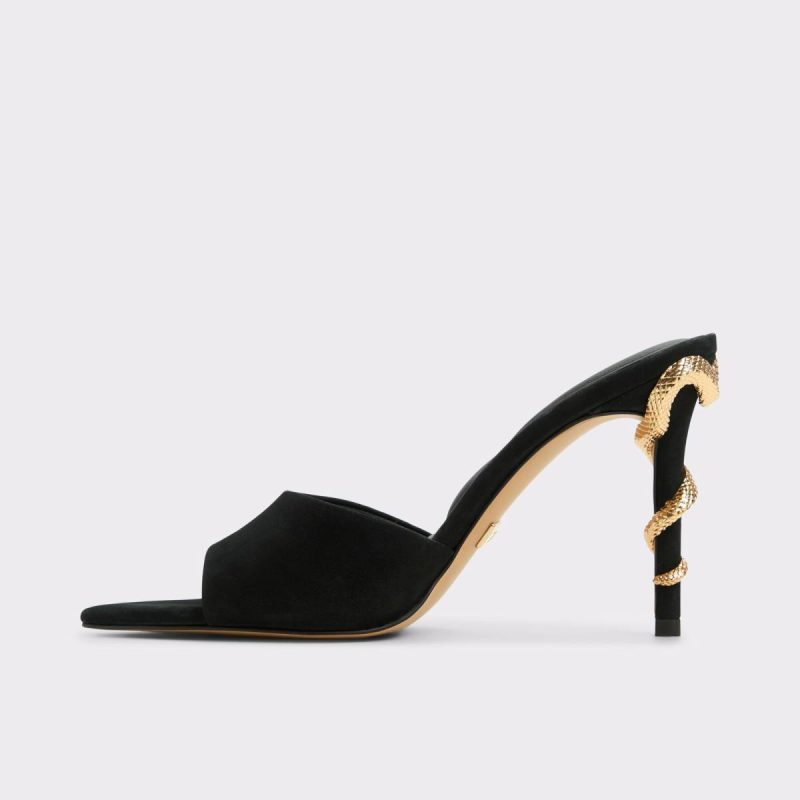 Women Heels Aldo Other Black Seashella Other Black Women's Heeled Mules - Image 3