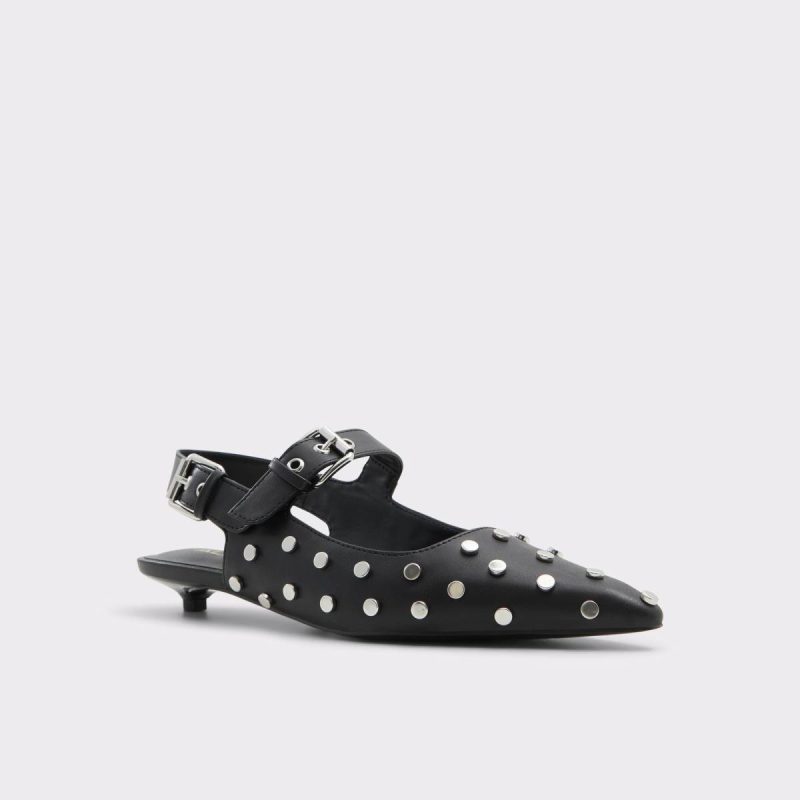 Women Heels Black Aldo Kellya Black Women's Slingbacks - Image 5