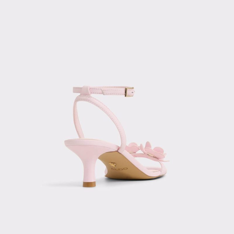 Women Light Pink Daisyrose Light Pink Women's Strappy Sandals Heels Aldo - Image 3