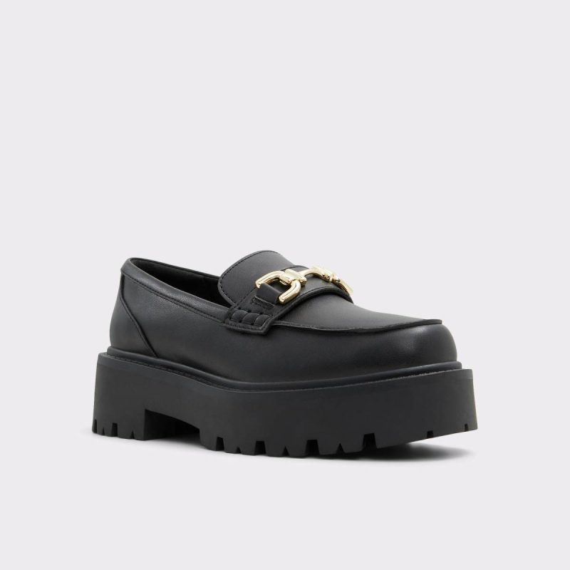Women Oneameth Black Synthetic Smooth Women's Loafers & Oxfords Loafers & Oxfords Aldo Black Synthetic Smooth - Image 4
