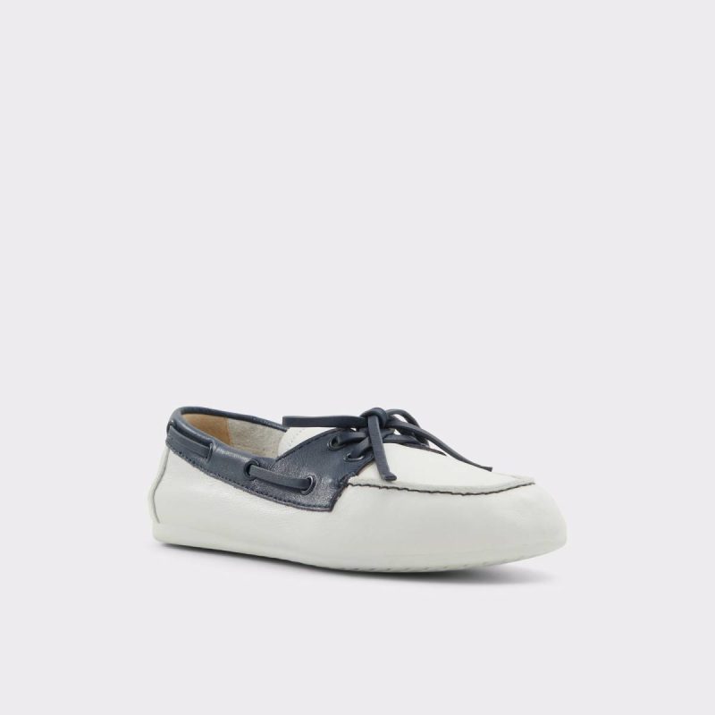Women Sail White/Navy Women's Loafers & Oxfords White/Navy Aldo Loafers & Oxfords - Image 4