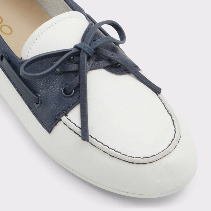 Women Sail White/Navy Women's Loafers & Oxfords White/Navy Aldo Loafers & Oxfords - Image 5