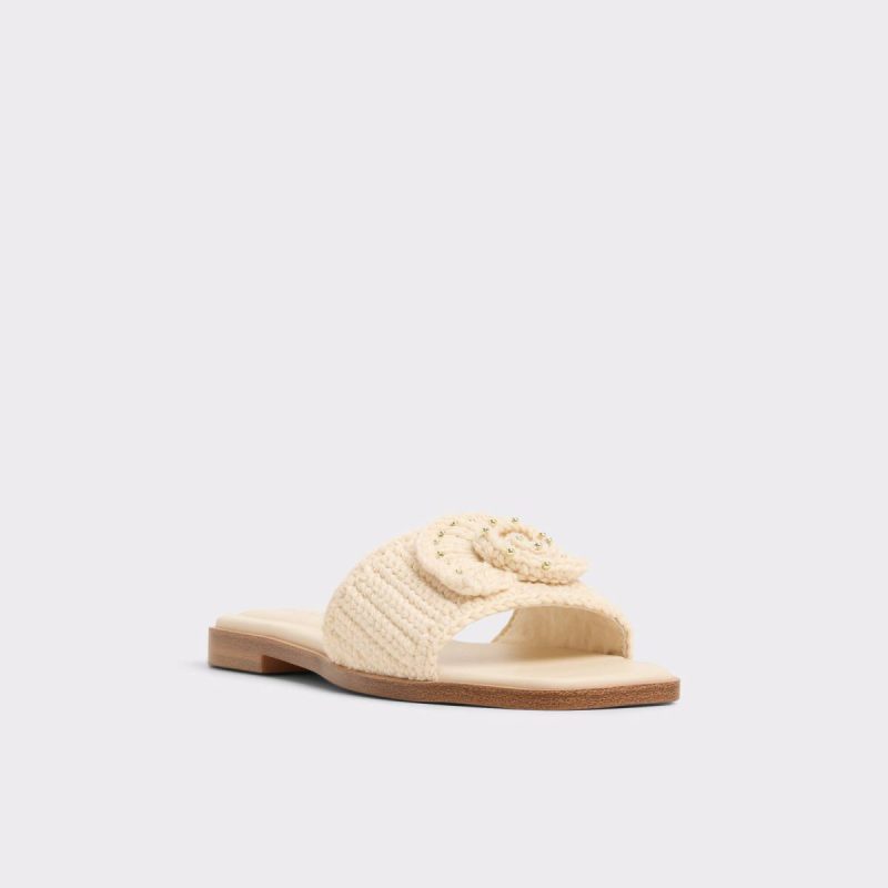 Women Sandals Aldo Light Beige Sabbia Light Beige Women's Flat Sandals - Image 4