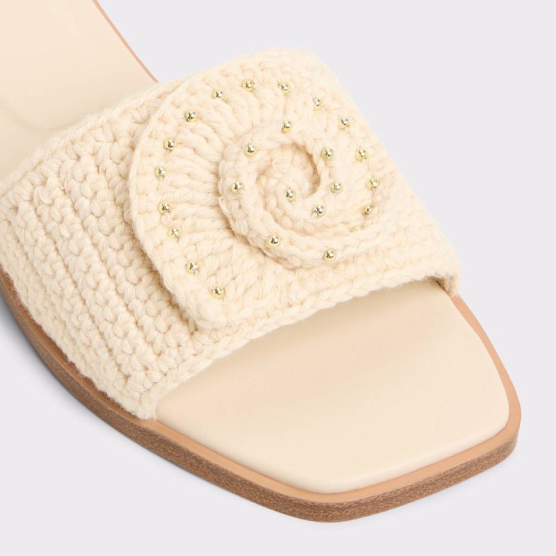 Women Sandals Aldo Light Beige Sabbia Light Beige Women's Flat Sandals - Image 5