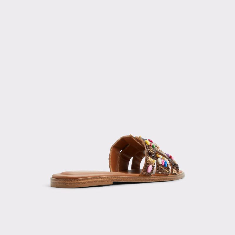 Women Sandals Open Brown Eleny Open Brown Women's Flat Sandals Aldo - Image 3