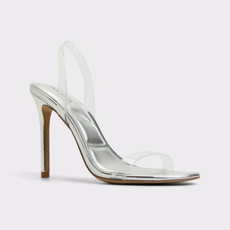 Women Sandals Silver Aldo Quinilynn Silver Women's Metallics - Image 4