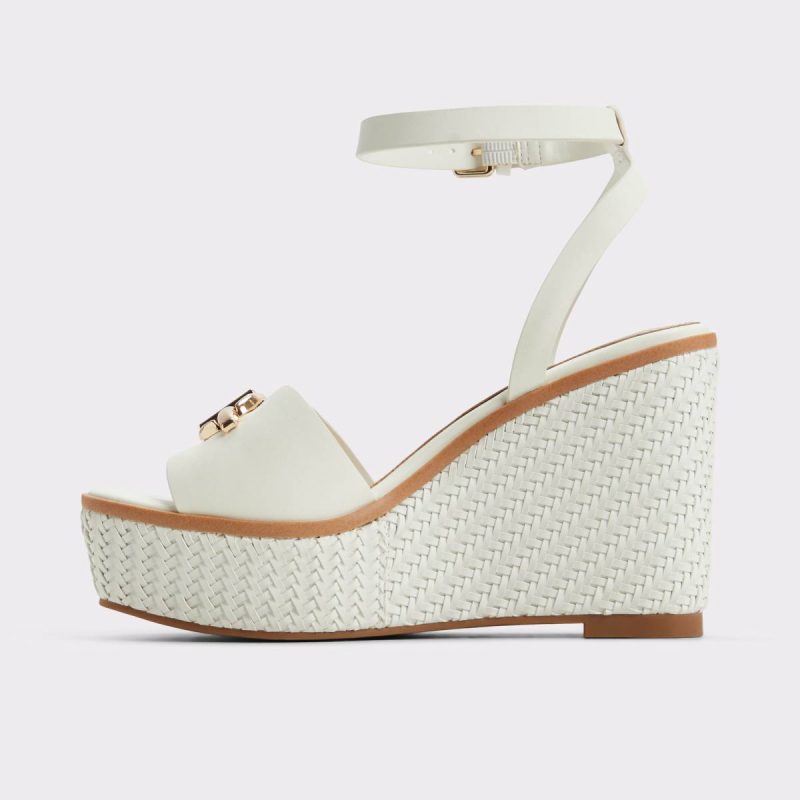 Women Sandals Ybylin White Women's Wedges Aldo White - Image 3