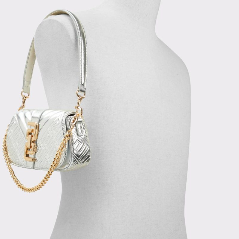 Women Shoulder Bags Romieex Silver Women's Shoulder Bags Aldo Silver - Image 4