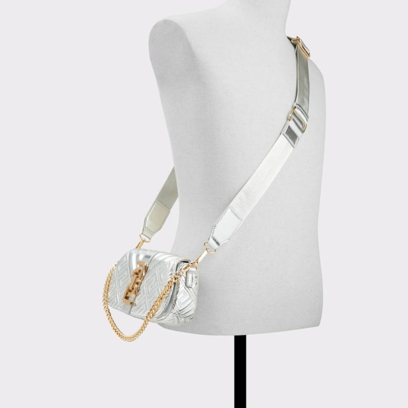 Women Shoulder Bags Romieex Silver Women's Shoulder Bags Aldo Silver - Image 5