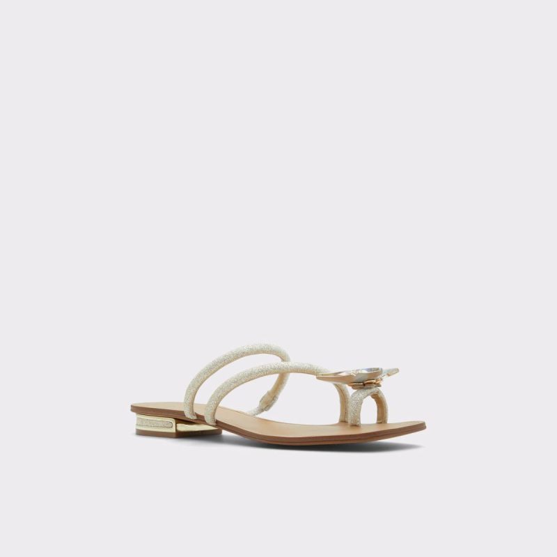 Women Silver Garberia Silver Women's Flat Sandals Heels Aldo - Image 4