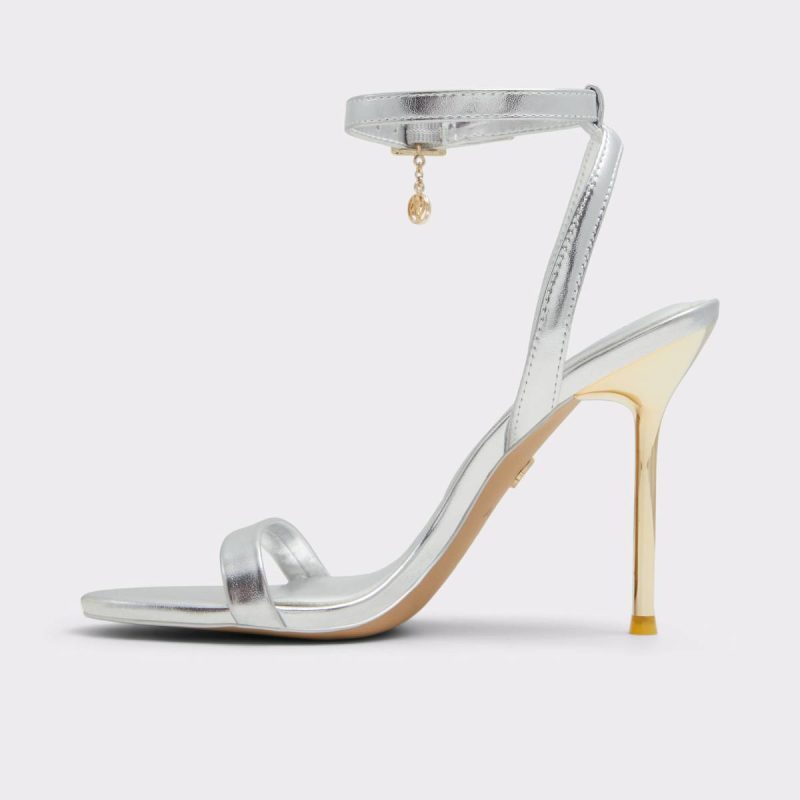 Women Silver Sandals Maristou Silver Women's Strappy Sandals Aldo - Image 3