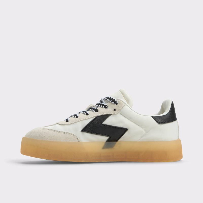 Women Sneakers Retrostep White/Black Women's Low Top Sneakers Aldo White/Black - Image 3