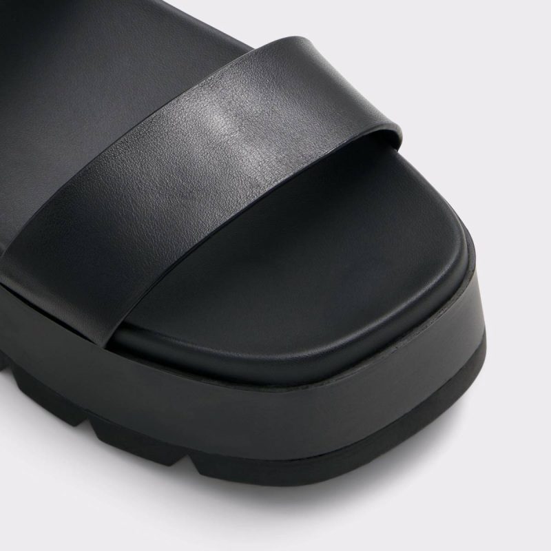 Women Thila Open Black Women's Wedges Open Black Aldo Sandals - Image 5