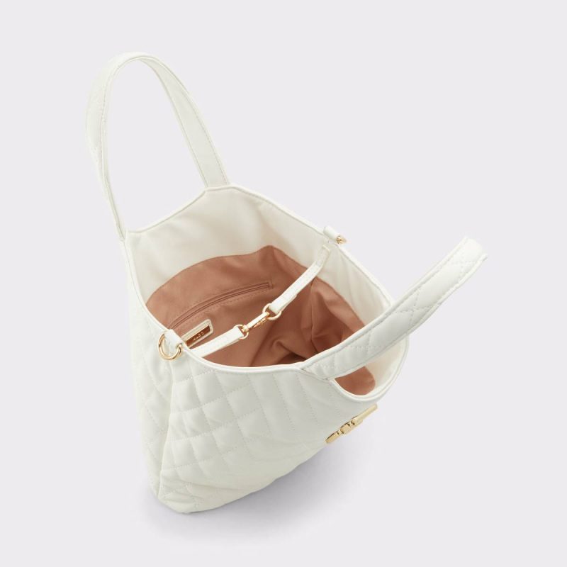 Women Tote & Satchel Bags Aldo White Zinylaax White Women's Tote & Satchel Bags - Image 3