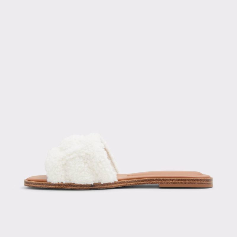 Women White Multi Aldo Elenaa White Multi Women's Flat Sandals Sandals - Image 3