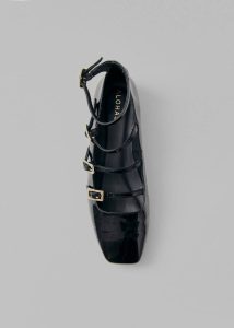 Alohas Luke Onix Leather Ballet Flats - Black Women Black The Frankie Shop Flats - Image 2