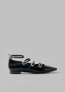 Alohas Luke Onix Leather Ballet Flats - Black Women Black The Frankie Shop Flats