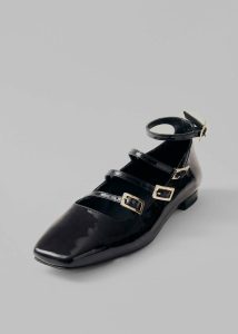 Alohas Luke Onix Leather Ballet Flats - Black Women Black The Frankie Shop Flats - Image 4