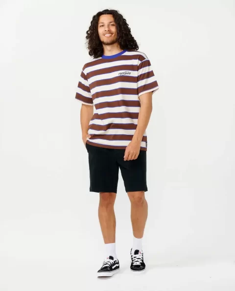 Archive Supercomp Stripe Tee Mens Tees & Tanks Rip Curl - Image 4