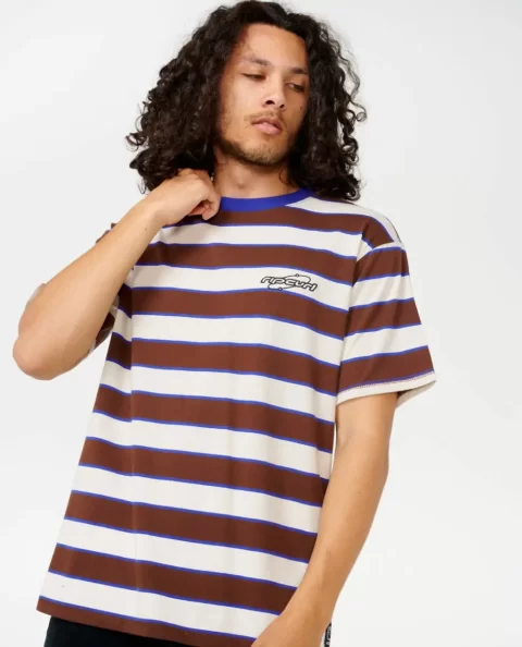 Archive Supercomp Stripe Tee Mens Tees & Tanks Rip Curl