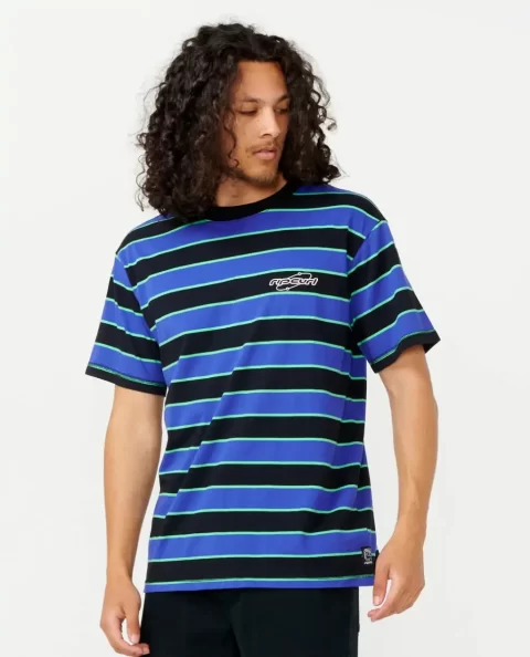 Archive Supercomp Stripe Tee Tees & Tanks Rip Curl Mens - Image 2