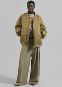 Astra Bomber Jacket - Olive The Frankie Shop Men Outerwear Green - Image 2