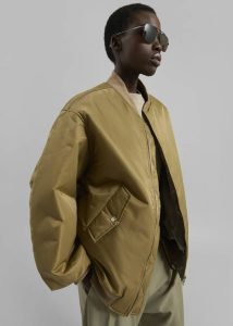 Astra Bomber Jacket - Olive The Frankie Shop Men Outerwear Green