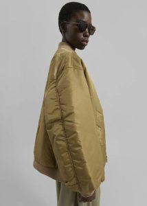 Astra Bomber Jacket - Olive The Frankie Shop Men Outerwear Green - Image 3