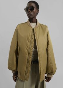 Astra Bomber Jacket - Olive The Frankie Shop Men Outerwear Green - Image 4