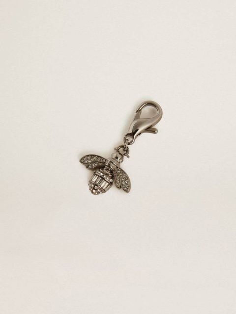 Bag Accessories Bee-Shaped Charm In Silver-Colored Brass With Crystals Women Golden Goose Silver - Image 2