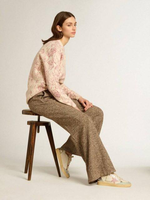 Ball Star Ball Star With Pink Suede Star And Metallic Leather Inserts Women Golden Goose - Image 3