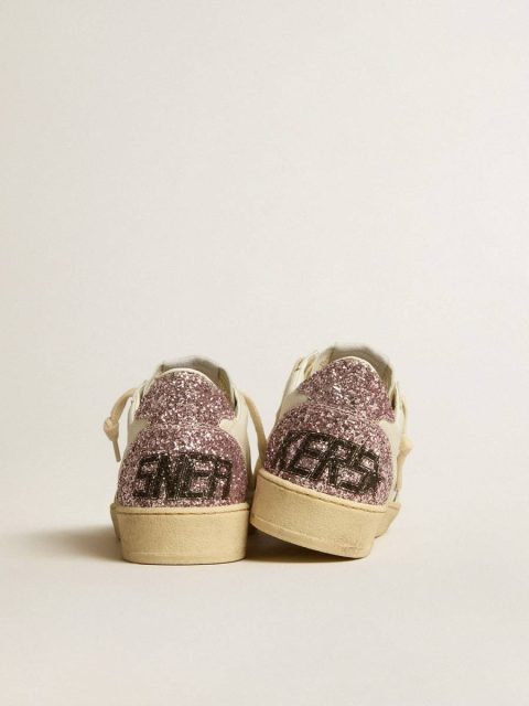 Ball Star Ball Star With Silver Glitter Star And Pink Glitter Heel Tab Golden Goose Women - Image 5