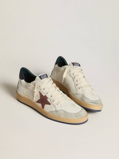 Ball Star Golden Goose Ball Star In Nappa With Brown Nubuck Star And Nappa Heel Tab Men - Image 2