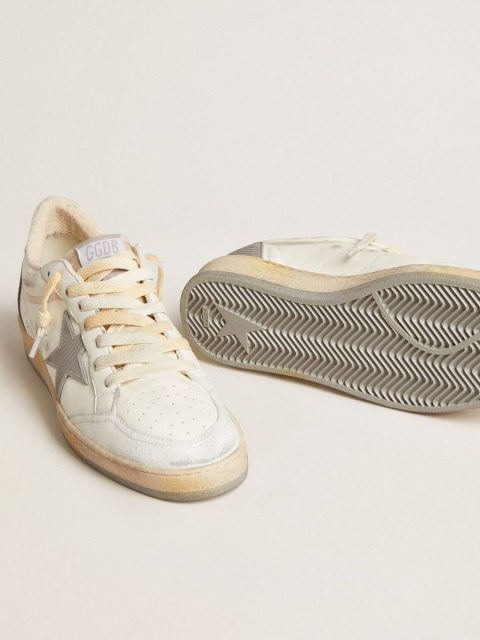 Ball Star In Nappa With Rubber Star And Silver Leather Heel Tab Men Golden Goose Ball Star - Image 3