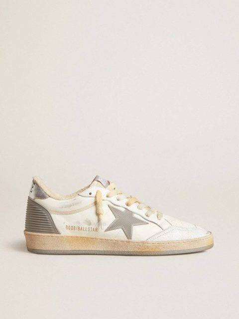 Ball Star In Nappa With Rubber Star And Silver Leather Heel Tab Men Golden Goose Ball Star
