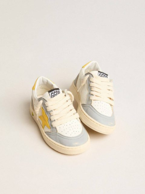 Ball Star Junior With Yellow Leather Star And Heel Tab Boys (4-10 Years) Golden Goose Kids - Image 2