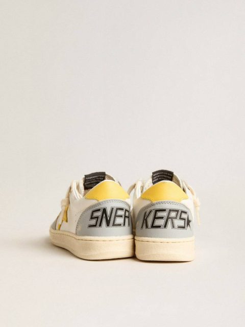 Ball Star Junior With Yellow Leather Star And Heel Tab Boys (4-10 Years) Golden Goose Kids - Image 4