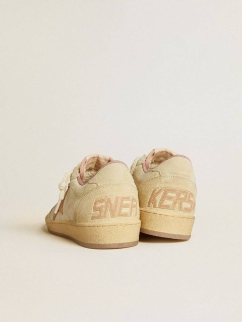 Ball Star Ltd In Leather And Suede With Suede Star And Heel Tab Golden Goose Ball Star Women - Image 4