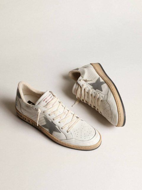 Ball Star Men Ball Star In Nappa With Gray Reflective Nylon Star And Heel Tab Golden Goose - Image 2