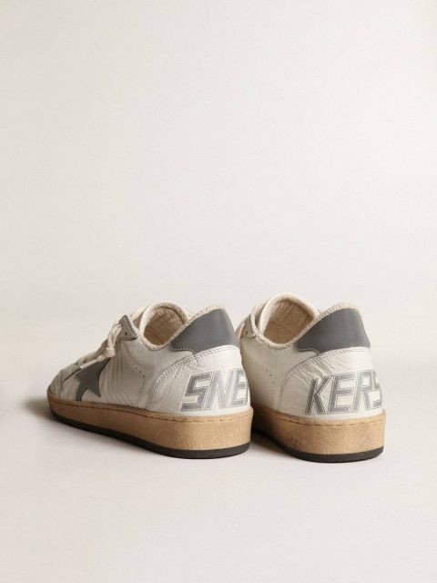 Ball Star Men Ball Star In Nappa With Gray Reflective Nylon Star And Heel Tab Golden Goose - Image 5