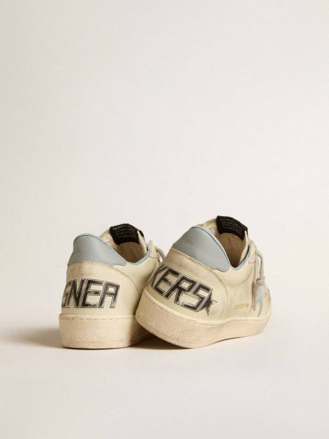 Ball Star Men Men's Ball Star Ltd With Light Blue Plastic Star And Leather Heel Tab Golden Goose - Image 4