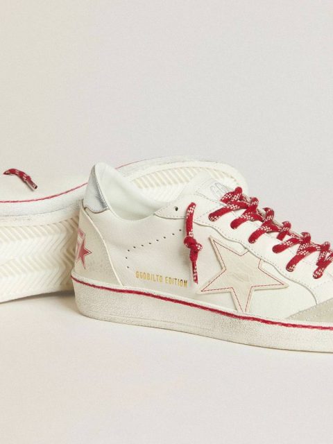 Ball Star Men’s Ball Star Ltd Cny In White Leather With A Lived-In Effect Worn White Men Golden Goose - Image 3