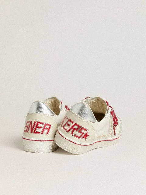 Ball Star Men’s Ball Star Ltd Cny In White Leather With A Lived-In Effect Worn White Men Golden Goose - Image 4