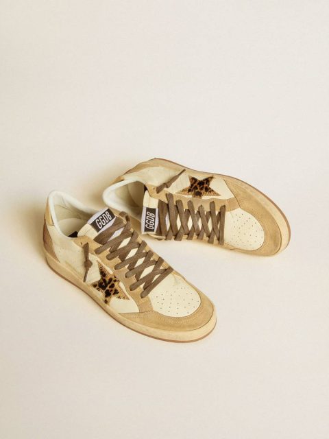 Ball Star Women's Ball Star In Nappa And Suede With Pony Skin Star And Metallic Heel Tab Golden Goose Women - Image 2