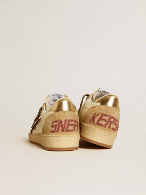 Ball Star Women's Ball Star In Nappa And Suede With Pony Skin Star And Metallic Heel Tab Golden Goose Women - Image 4