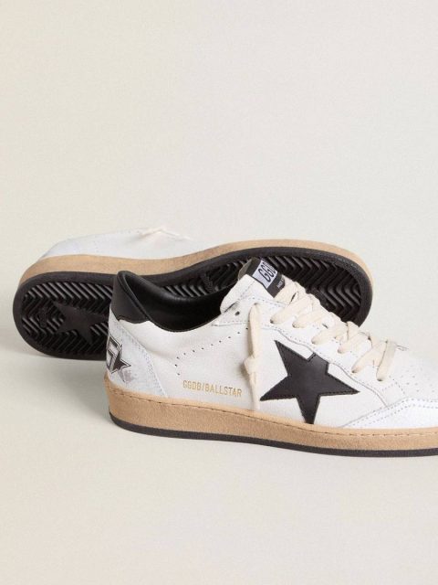 Ball Star Women's Ball Star In Nappa With Black Star And Black Heel Tab Golden Goose Women - Image 3